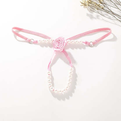 Rose Pearl Massage Thong