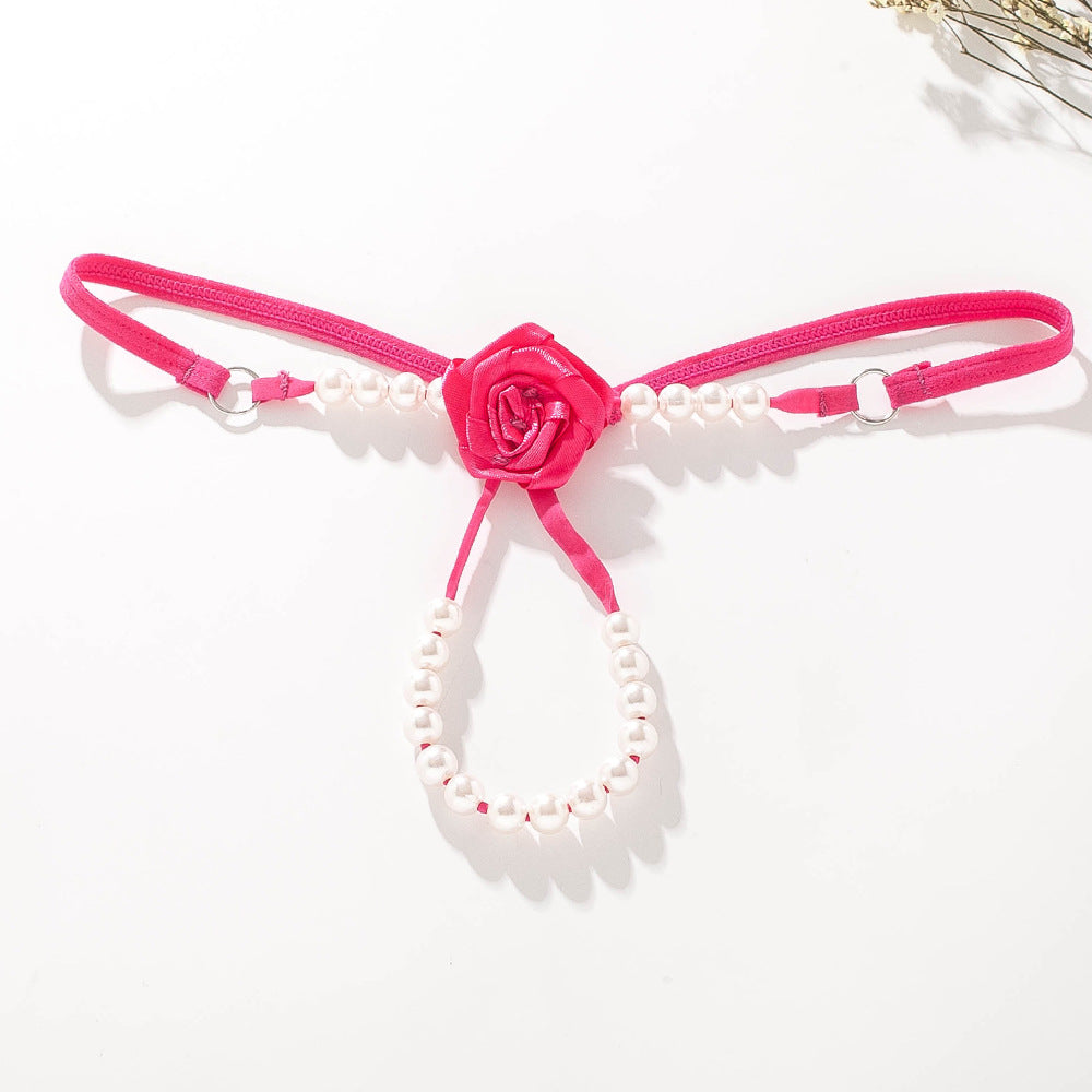 Rose Pearl Massage Thong