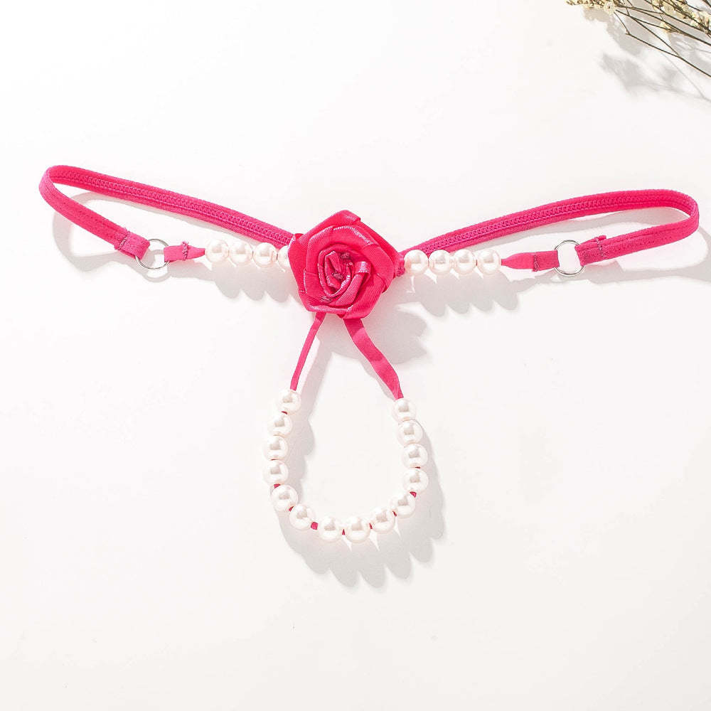 Rose Pearl Massage Thong