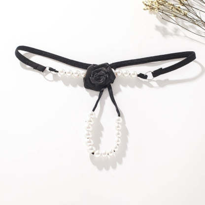Rose Pearl Massage Thong