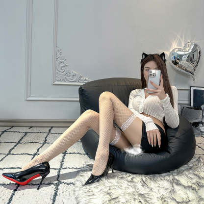 Sexy lace stockings ladies sexy high stockings over the knee fishnet stockings