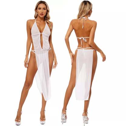 Sexy backless long skirt