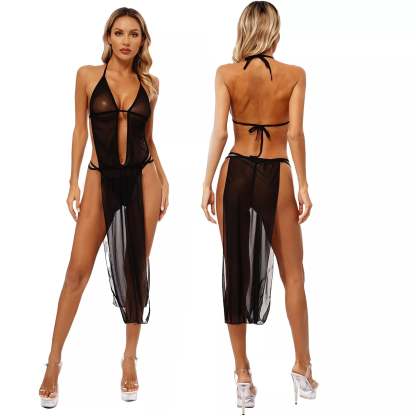 Sexy backless long skirt