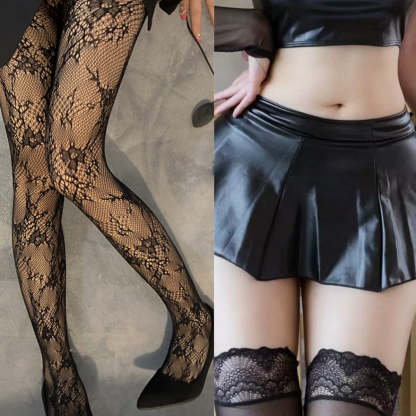 Sexy Faux Leather Micro-Pleated Skirt - Playful Hip-Length