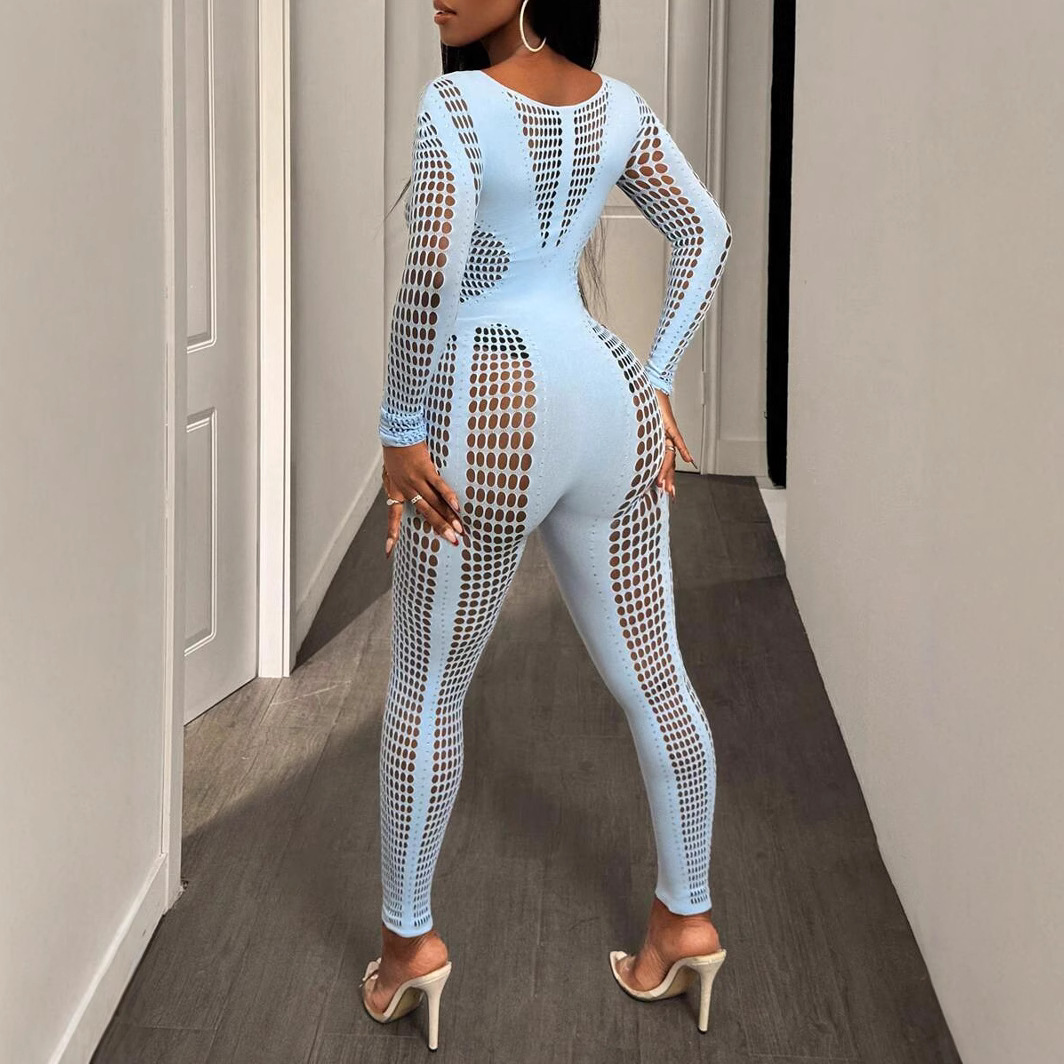 Knitted Sculpting One-Piece Jumpsuit 