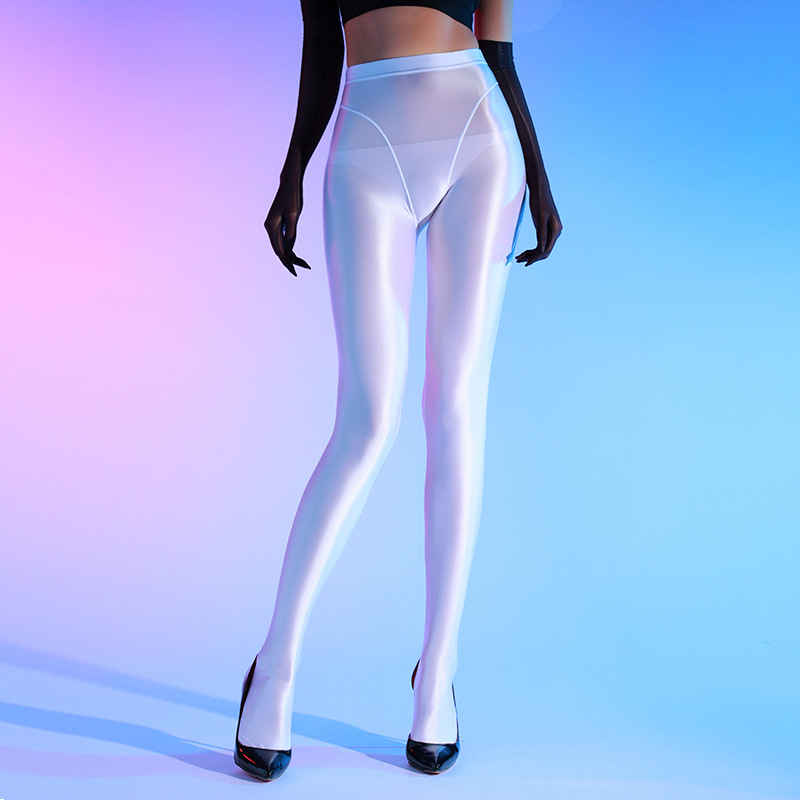 Shiny high-slit leggings (80D)