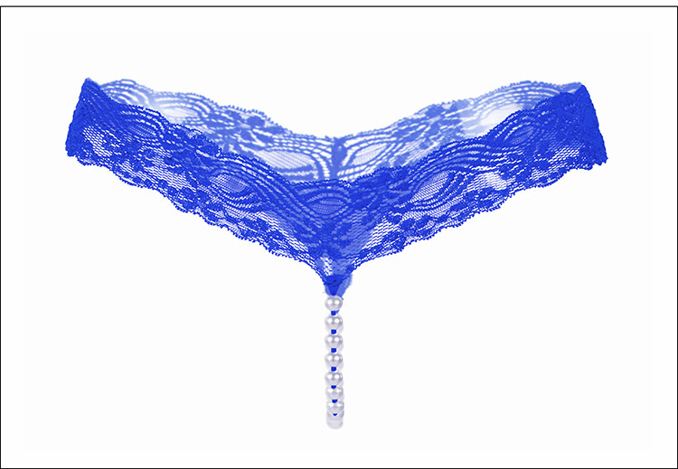 Transparent seamless pearl thong