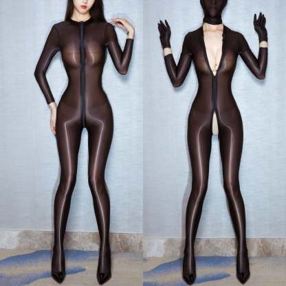 Sparkling Zipper Bodysuit