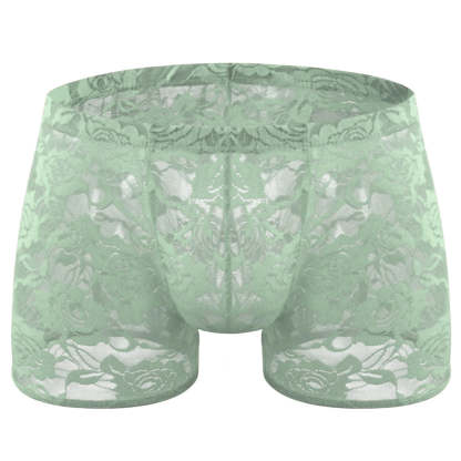 Rose lace transparent mesh panties