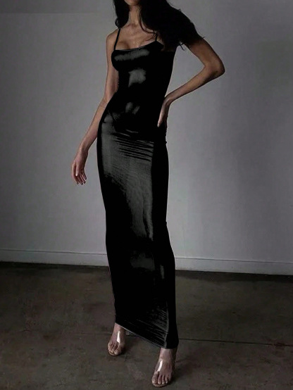 Sexy see-through slip dress