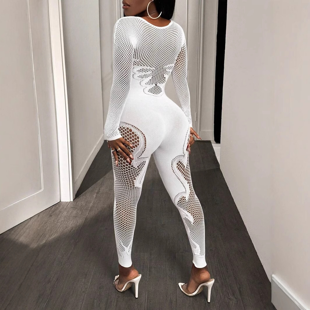 Knitted Sculpting One-Piece Jumpsuit 