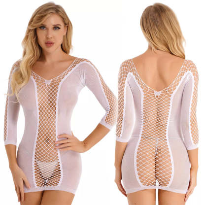 Heart open back bodysuit