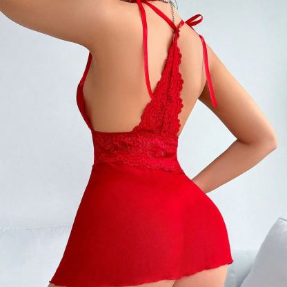 Deep V Lace Temptation Dress