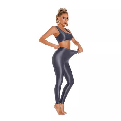 Shiny leggings 2-piece set