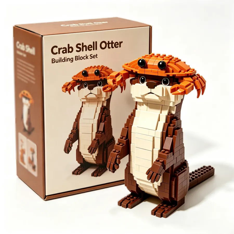 Crab Shell Otter Building Block Set🦀