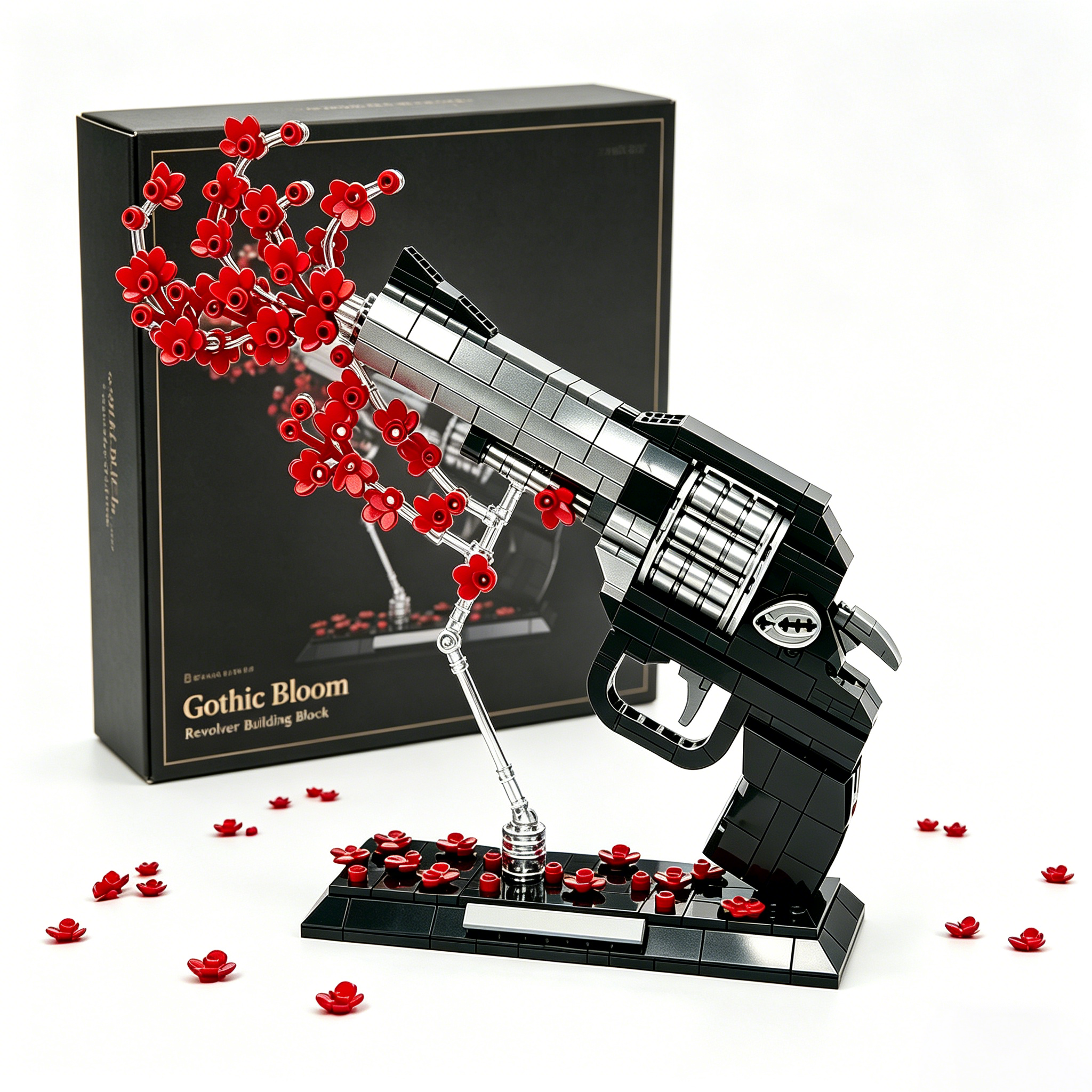 🌹Gothic Bloom Revolver Building Block