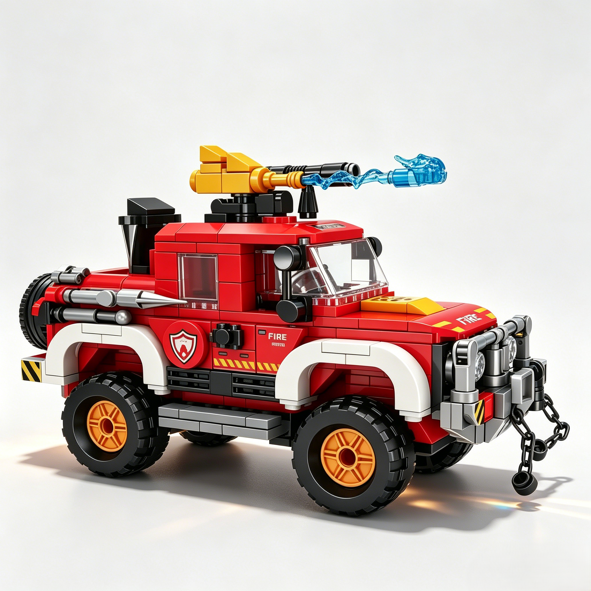 Firefighting Off-road Vehicle Building Set - Children's Day Gift