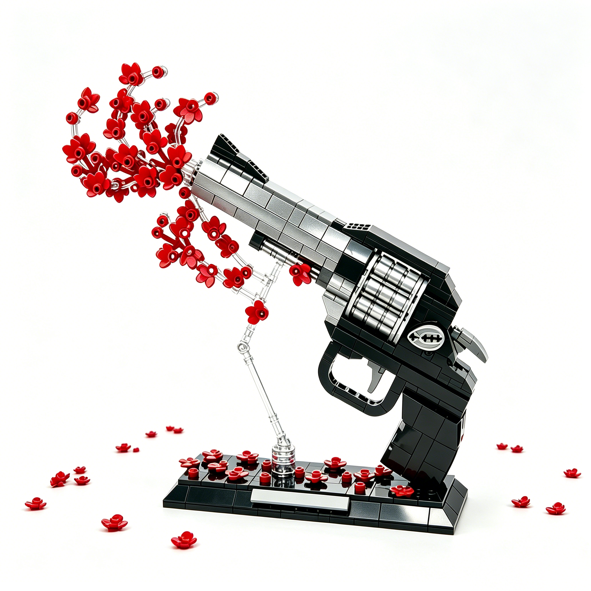🌹Gothic Bloom Revolver Building Block