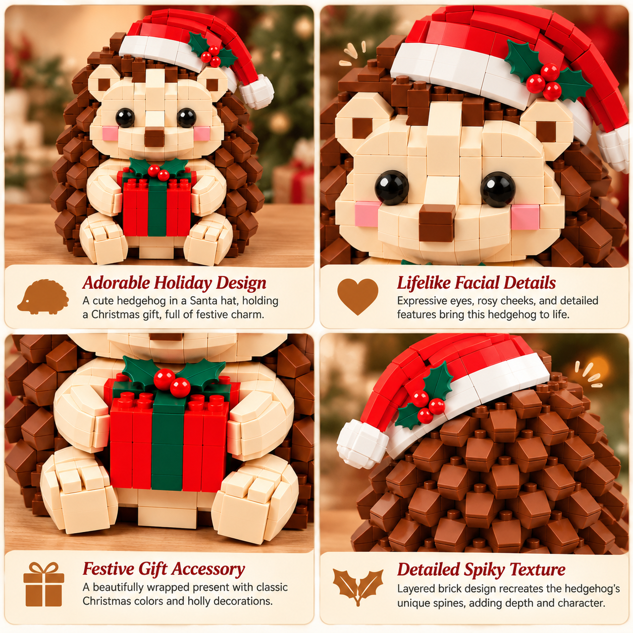 🎄 Christmas Gift Hedgehog Building Set 🎁