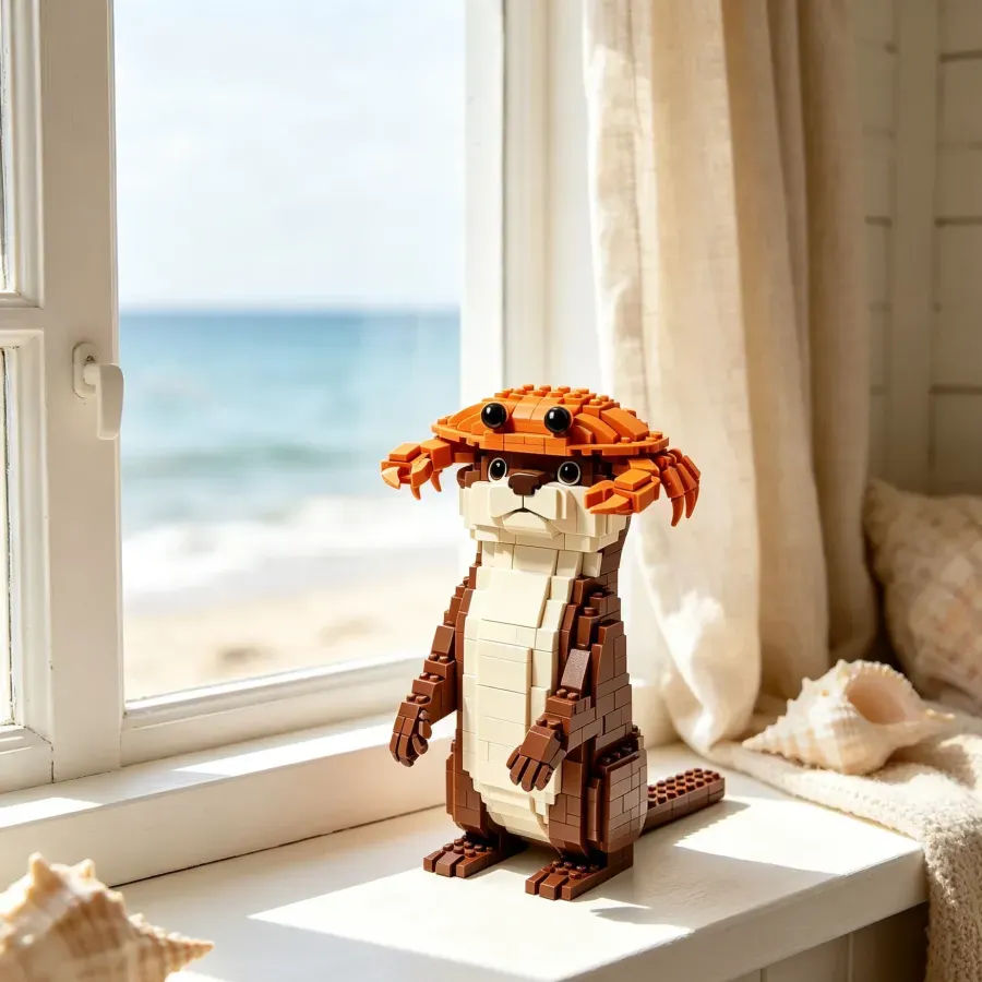 Crab Shell Otter Building Block Set🦀