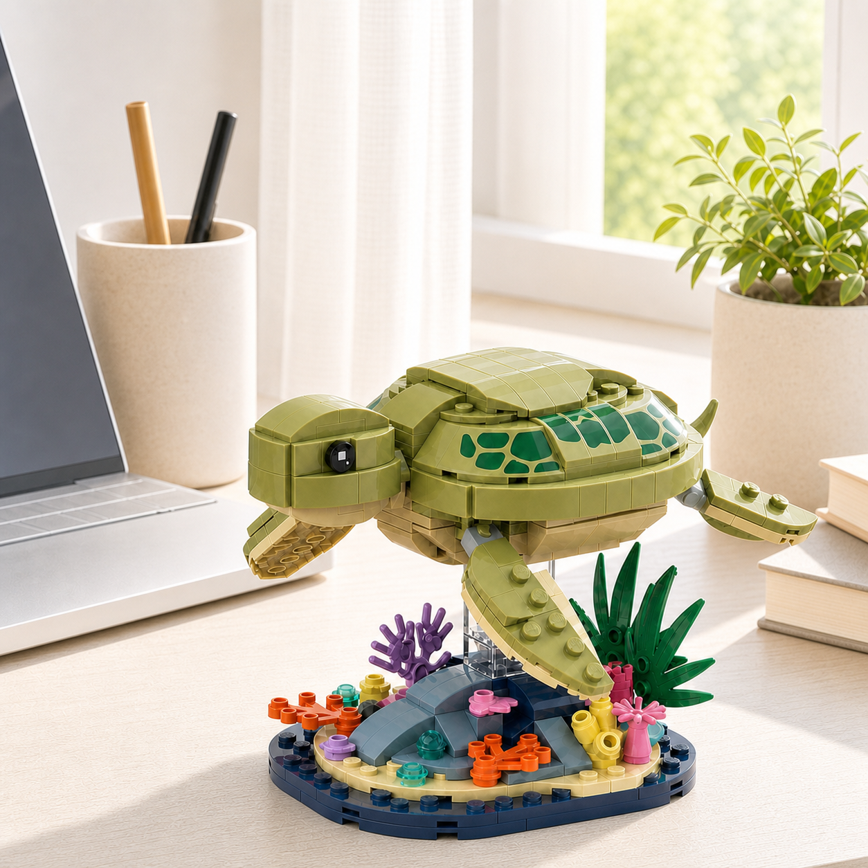 Sea Turtle Reef Building Block Set – Ocean Wildlife Collector's Edition