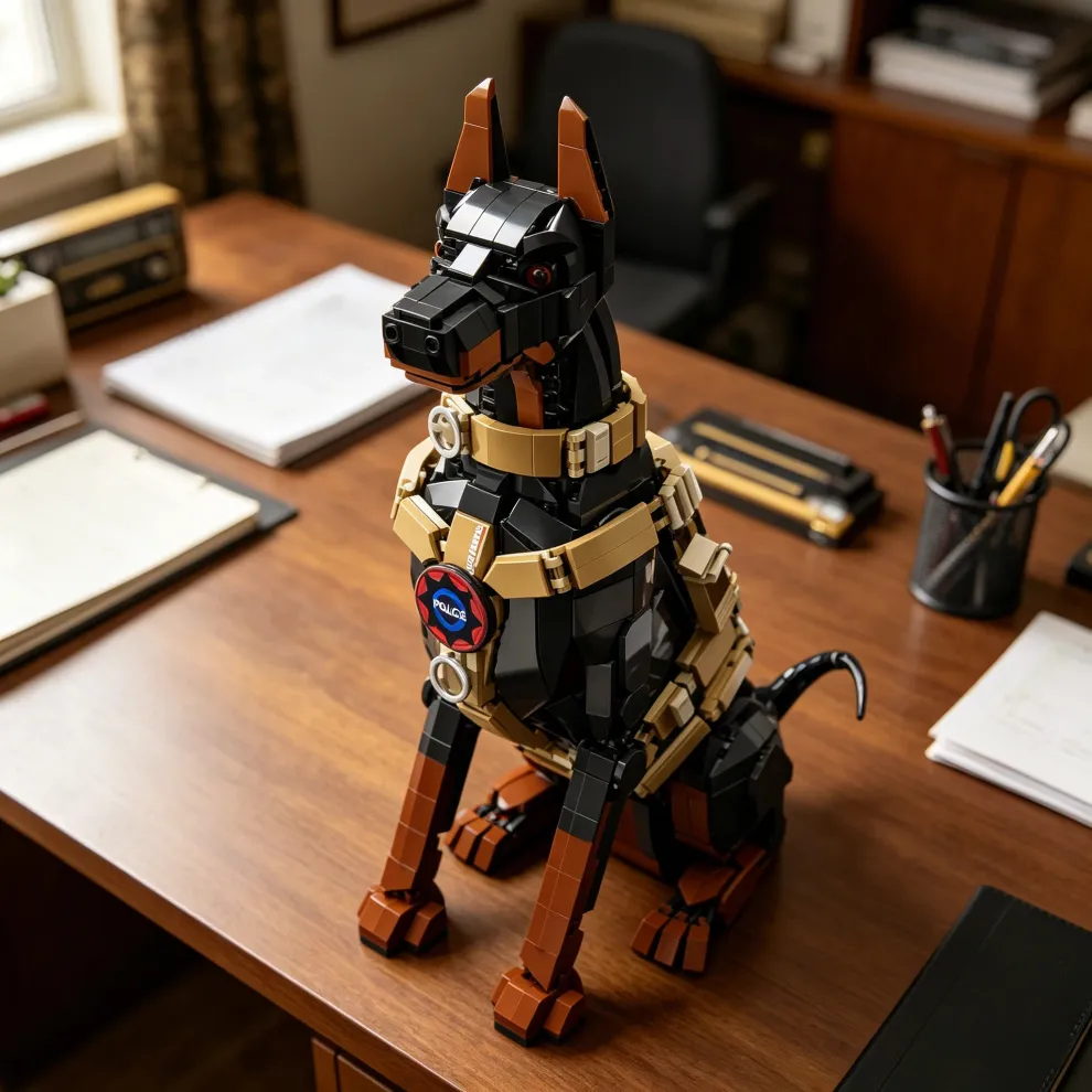 Elite Military K9 Doberman Build – 1376PCS Collector Edition⚙️