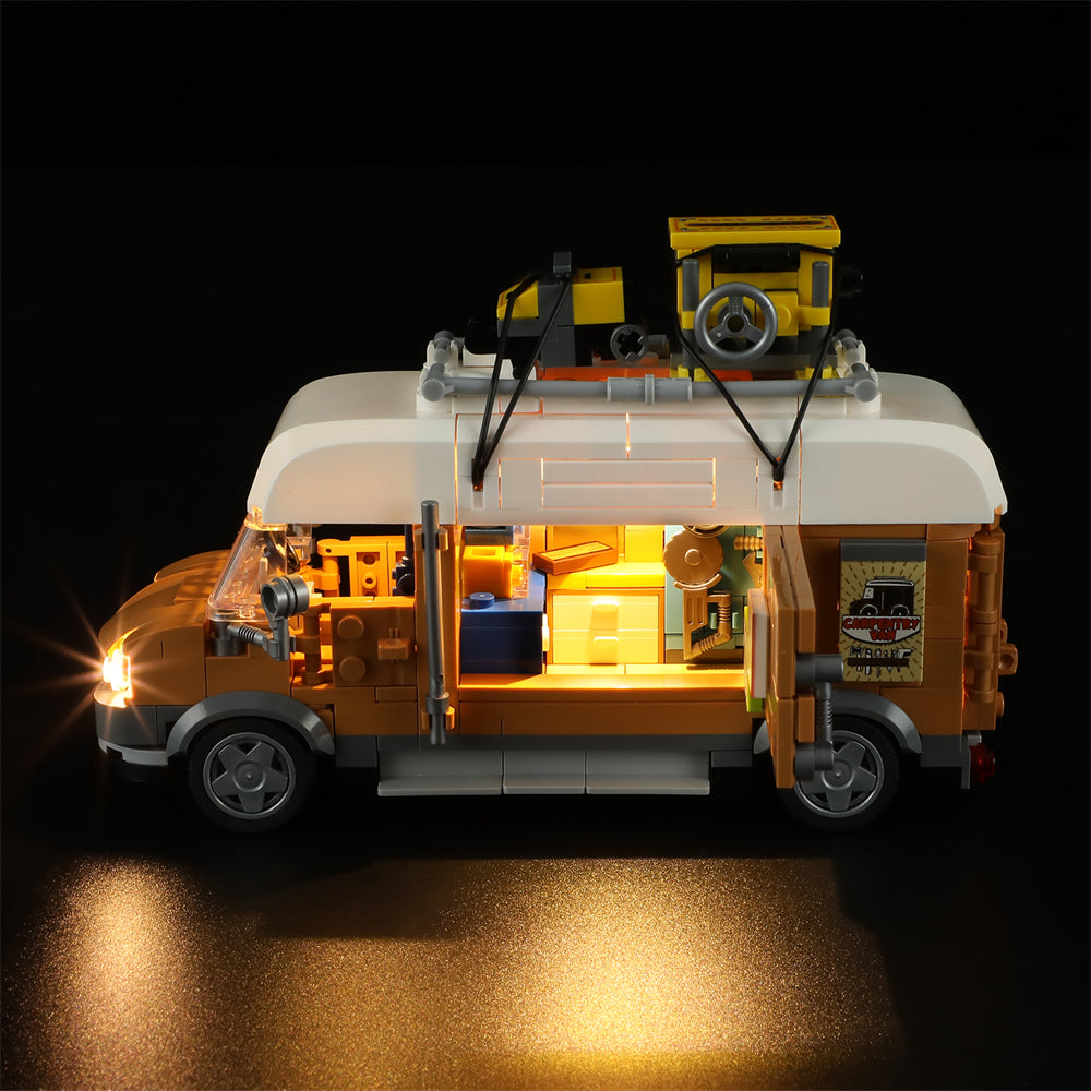 Carpentry Van Building Blocks | Collectible Woodworking Model Set