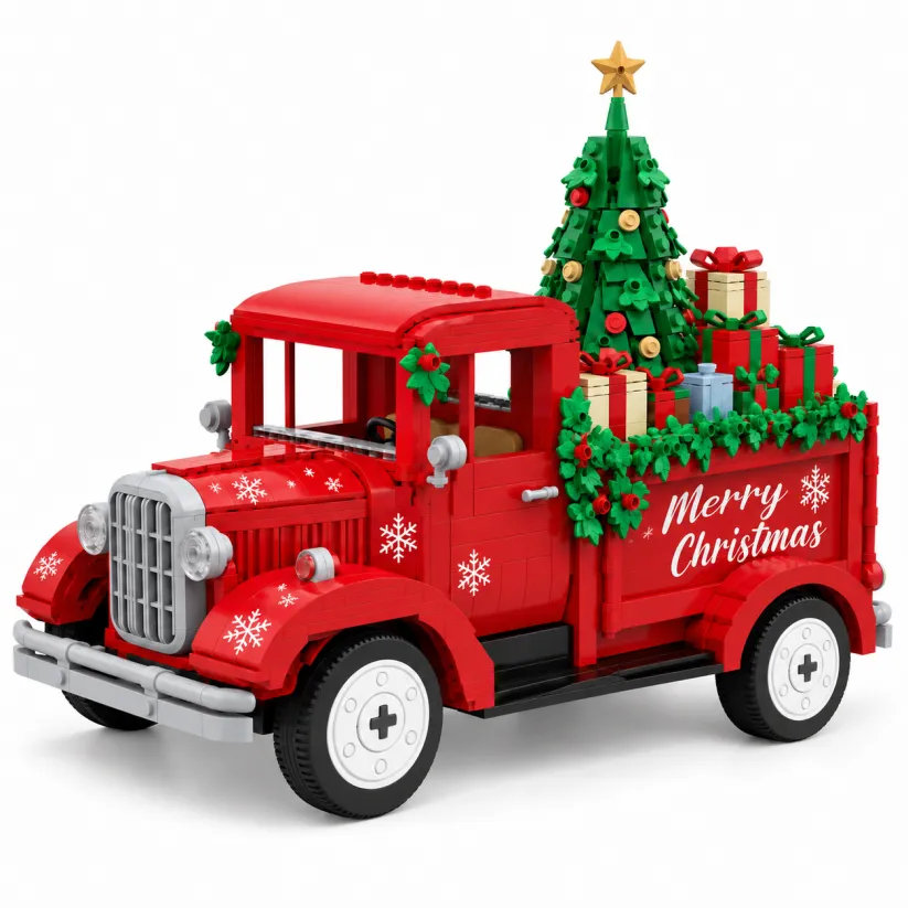 2026 Christmas Special Edition Vintage Holiday Truck Building Set