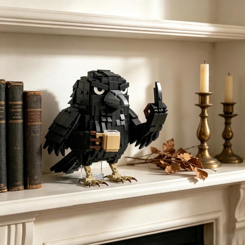 Sarcastic Crow Building Block Set