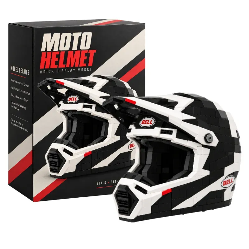 🏆Motocross Helmet Building Blocks Collection