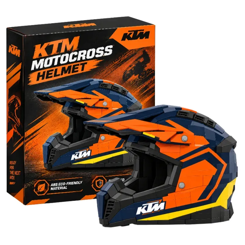 🏆Motocross Helmet Building Blocks Collection