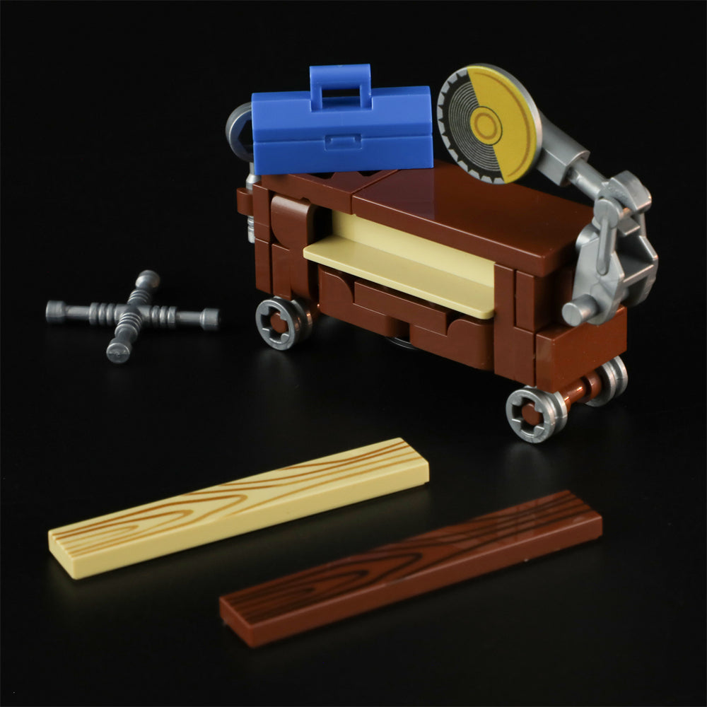 Carpentry Van Building Blocks | Collectible Woodworking Model Set