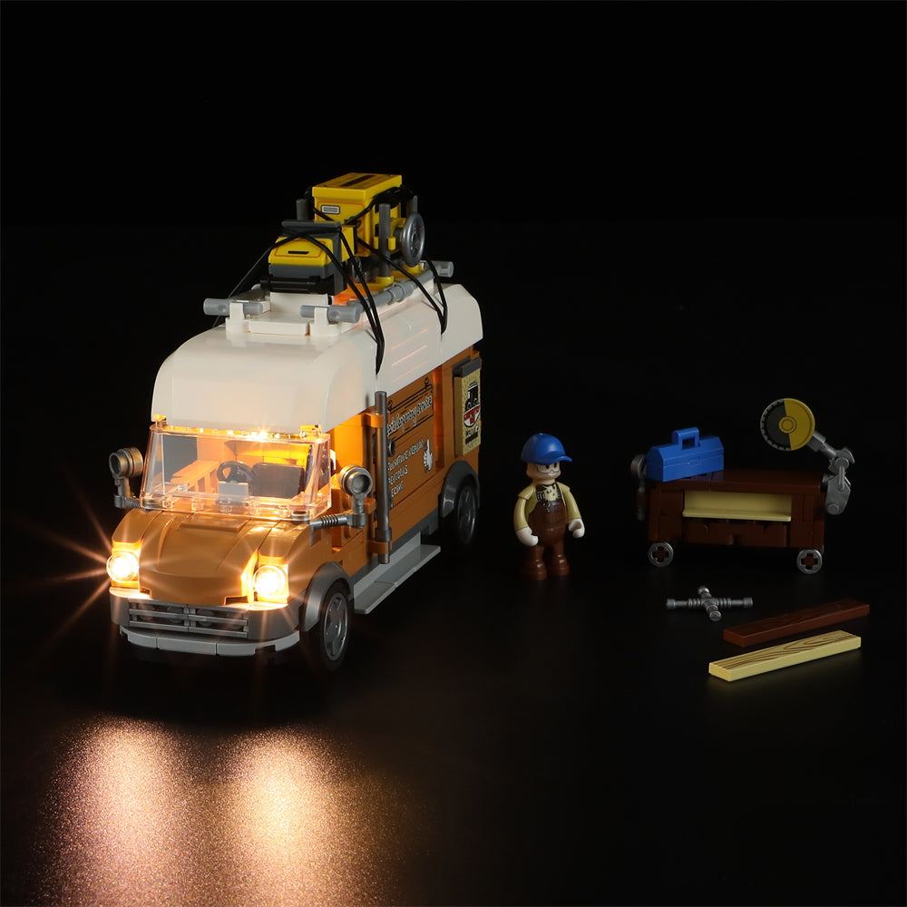 Carpentry Van Building Blocks | Collectible Woodworking Model Set