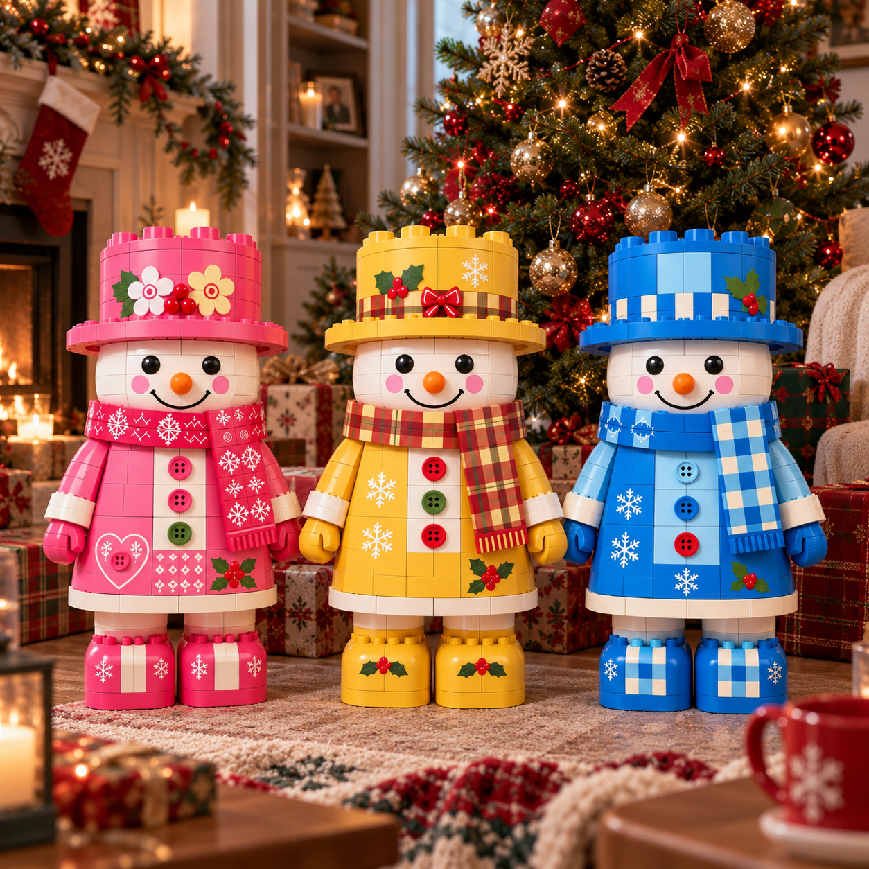  2026 Christmas Snowman Trio Building Set 🎄