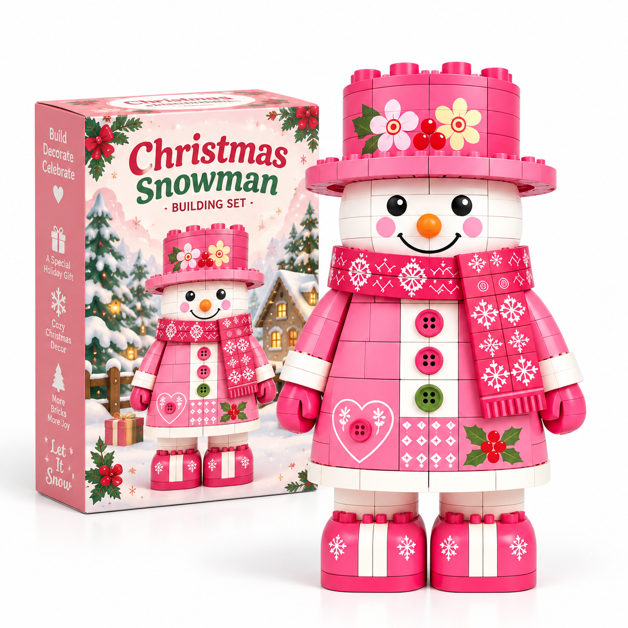  2026 Christmas Snowman Trio Building Set 🎄