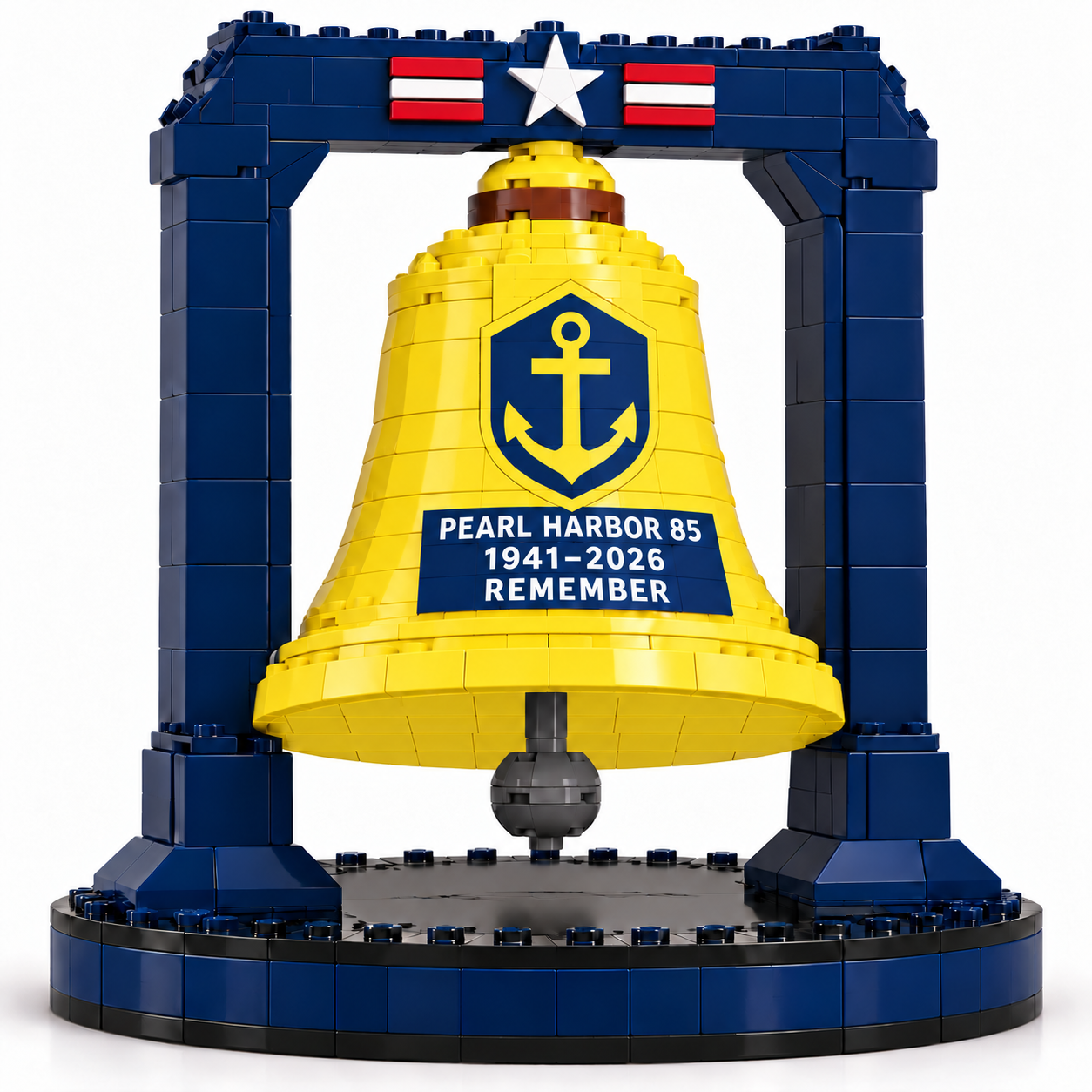 🔔 Pearl Harbor 85th Anniversary Memorial Bell Building Block Set
