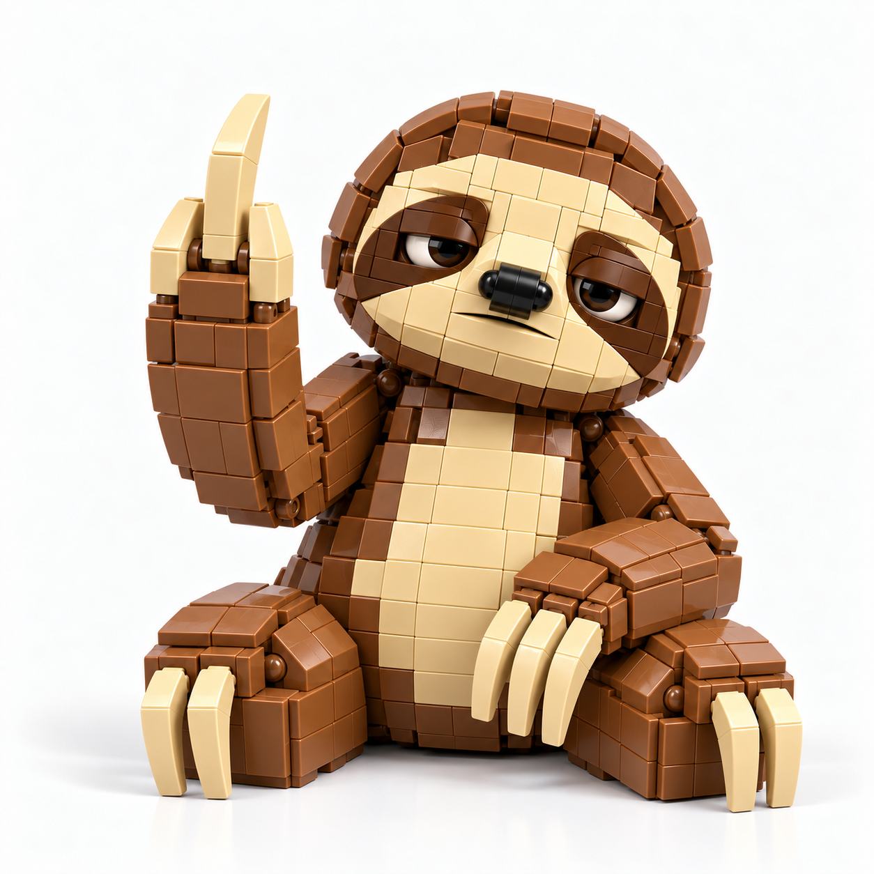 Sarcastic Sloth Building Block Set 🦥🖕