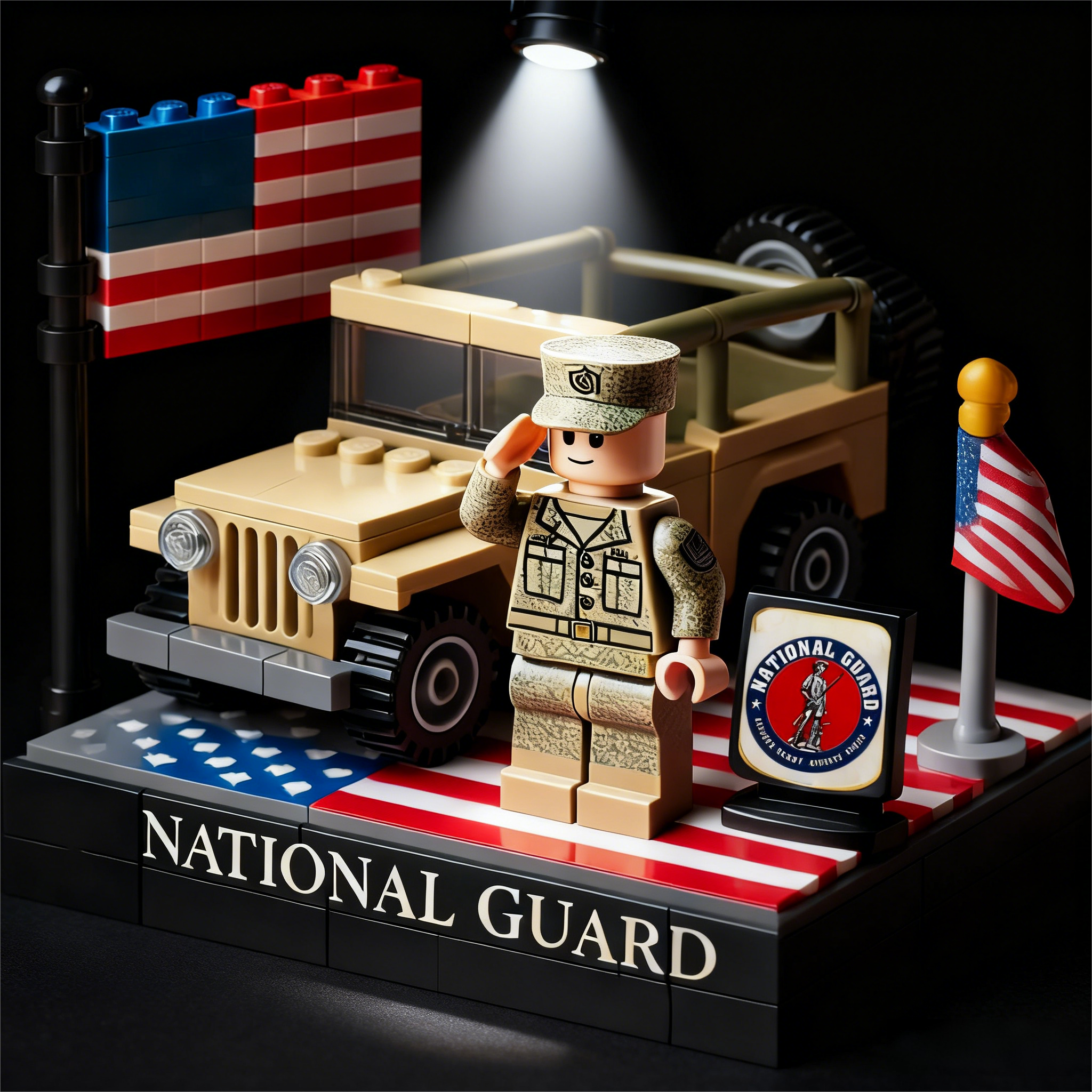 🔥FLASH SALE 60% OFF🔥U.S. Military 250th Anniversary Patriotic Building Blocks
