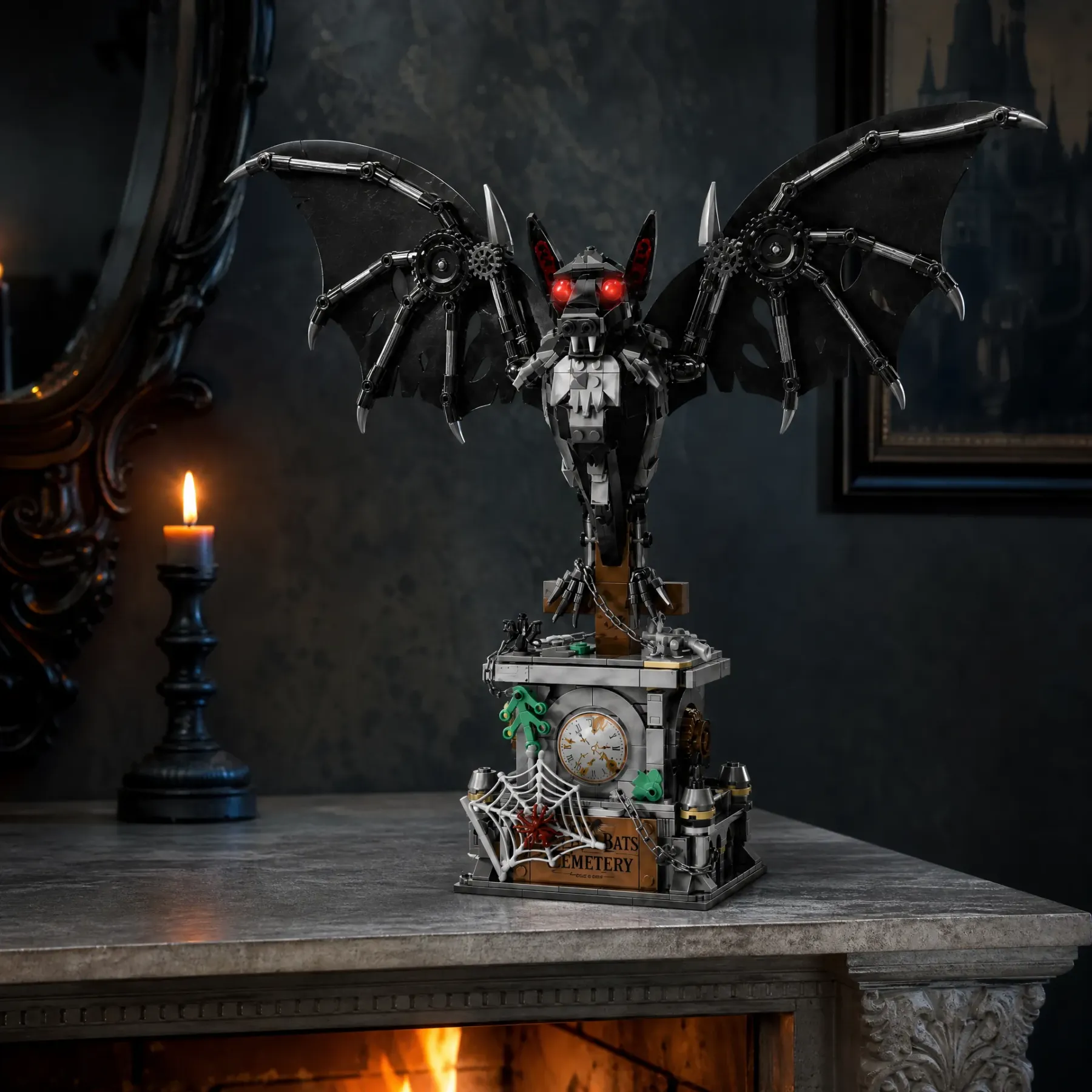 Gothic Dark Bat Mechanical Building Set
