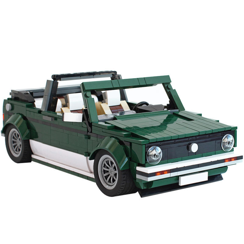 Build Your Classic: Vintage VW Golf MK1 Convertible Building Block Set