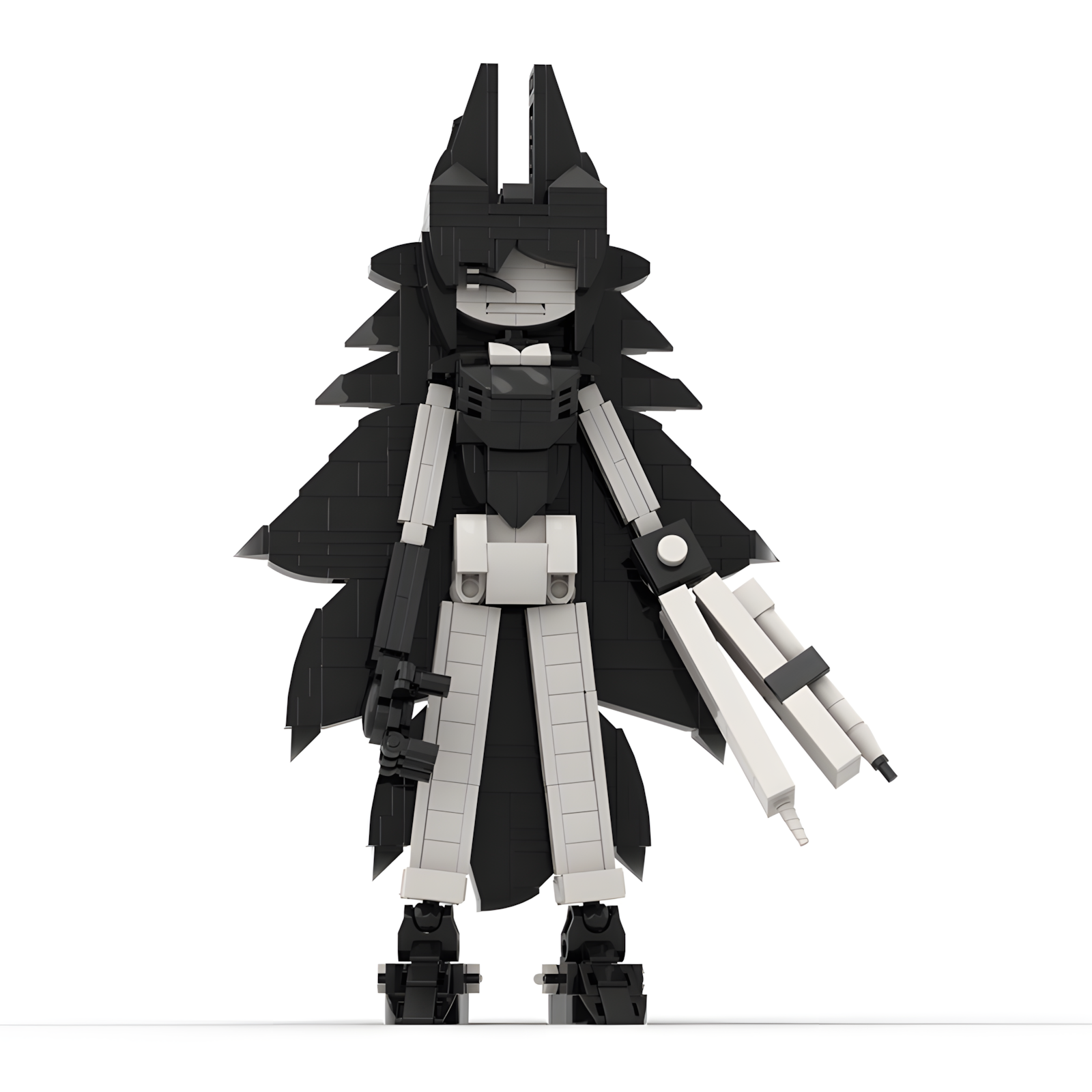 Shadow Academy Enforcer | Gothic Guardian Brick Figure 🖤