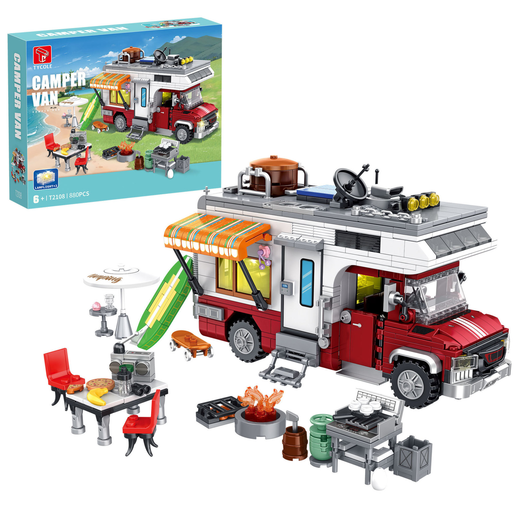 🏕️ Camper Van Building Block Set | Pack Freedom into a Vehicle
