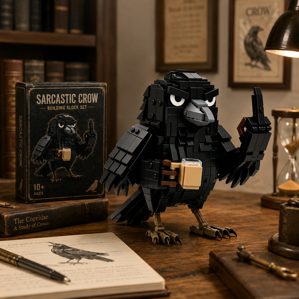 Sarcastic Crow Building Block Set