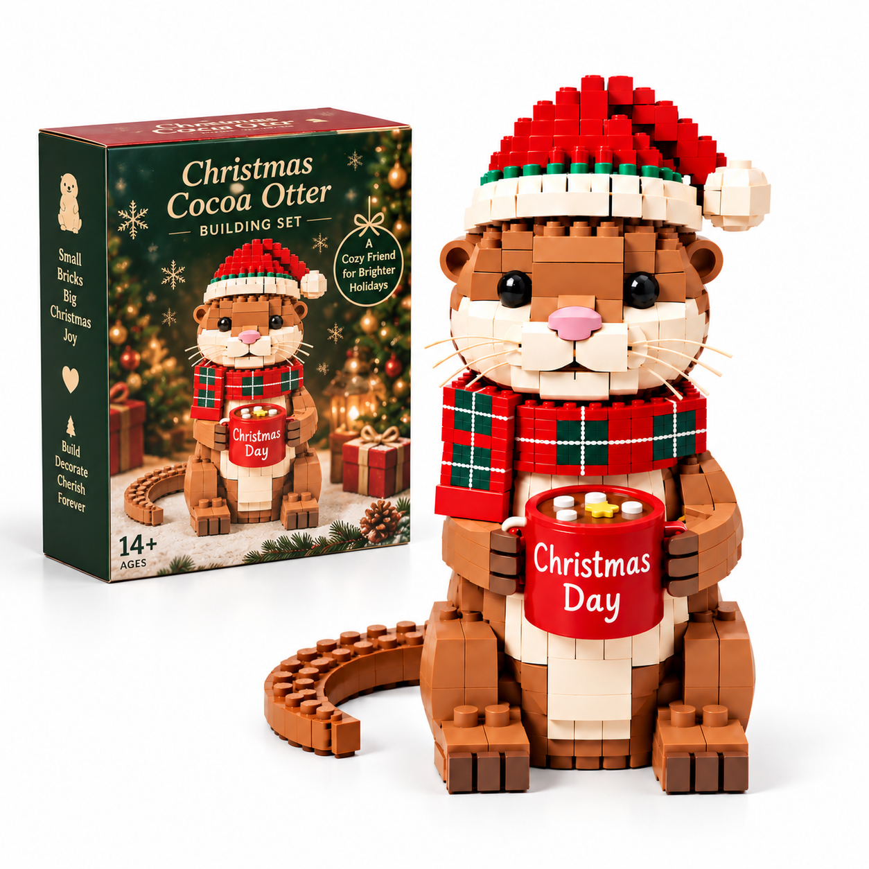 🎄 Christmas Cocoa Otter Building Set