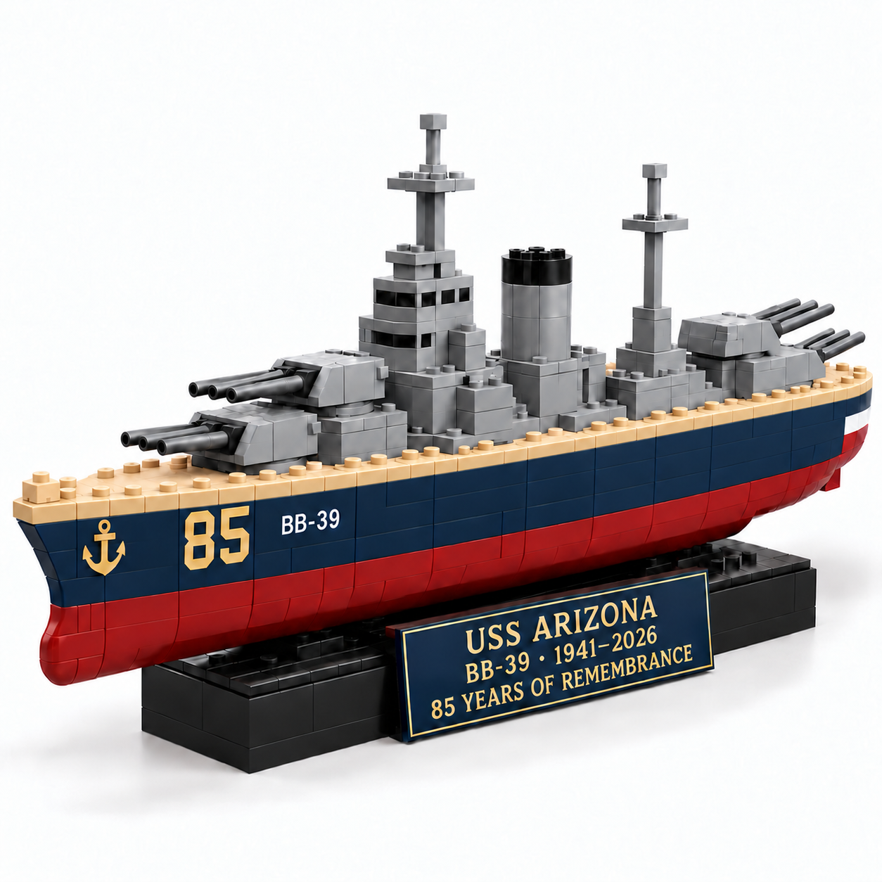 ⚓ USS Arizona BB-39 – 85 Years of Remembrance Building Set