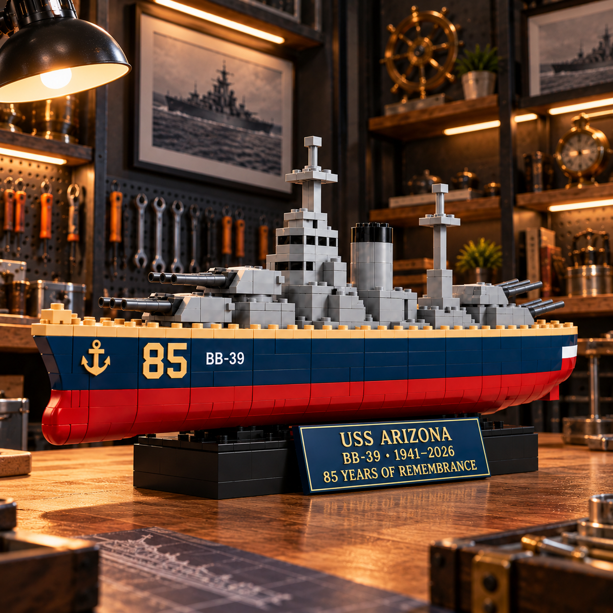 ⚓ USS Arizona BB-39 – 85 Years of Remembrance Building Set