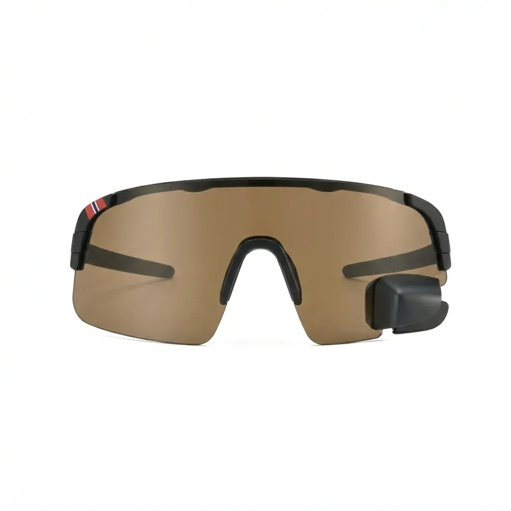 Wraparound Cycling Glasses with Rear Mirror