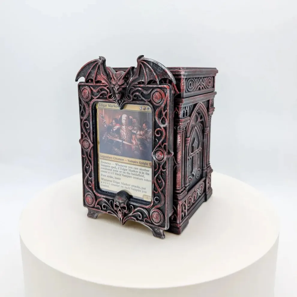 Fantasy-Themed Deck Box & Card Display Frame