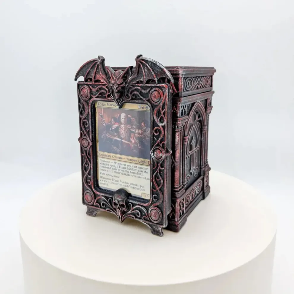 Fantasy-Themed Deck Box & Card Display Frame
