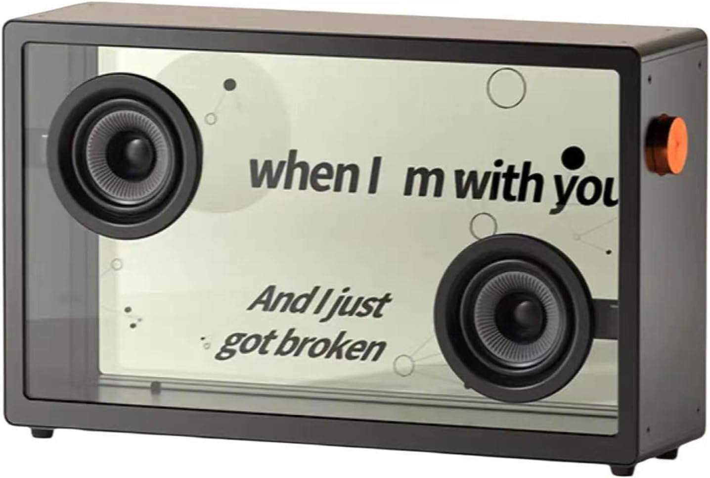 AI Dynamic Lyric Bluetooth Speaker with Visual Display